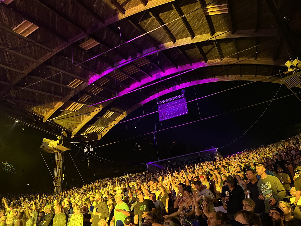 chrisblack01's tweet photo. Lift off! @Phish Alpine Night 1 in the books. Homecoming run for me. Got to tee it up with longtime buds then dance our asses off. Too old for the pit may be a thing, but we’ll sweat that on Monday. Thx to @CashorTrade for making this possible! https://t.co/D9XOpERdEB