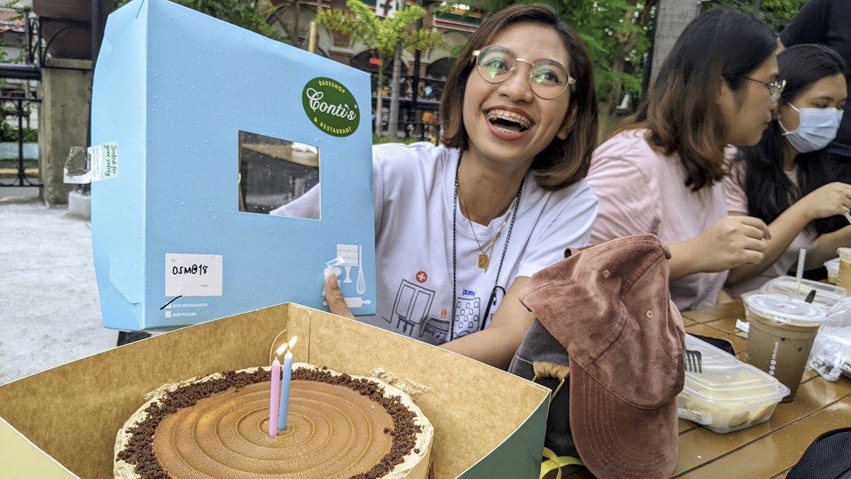 MapAmorePH's tweet image. the treat #UPRIYouthMappers 🎂, and cheers  🥳  to our special benefactor. 😉 

Best wishes for all #OpenStreetMap  folks were shared in this impromptu interview: youtu.be/-tO8Pu9sp1E

#OpenStreetMap18 #Philippines (2/2)