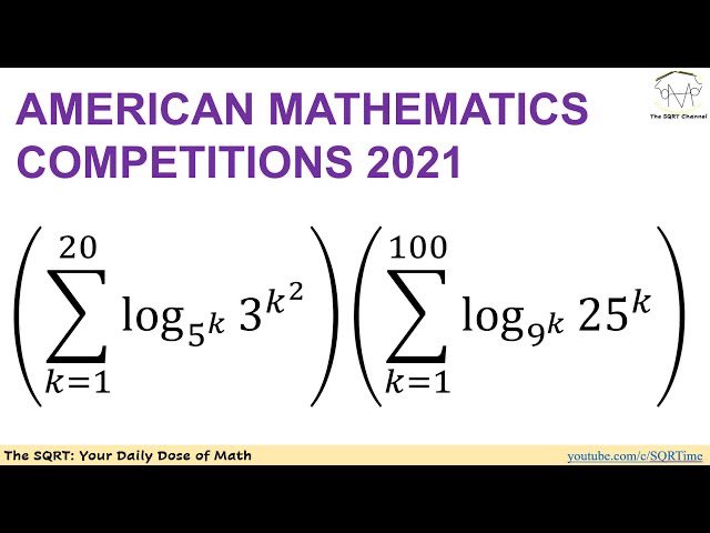 mathisstillfun's tweet photo. American Mathematics Competitions is the first of two to select American Olympiad team. This problem is from AMC 2021. 
BTW why the upper limits are 20 and 100? Any smart reason?  😉

Solution: 
https://t.co/uYMDEZD5sX

#Mathematics #olympiad #Algebra https://t.co/WYwpSfmnJh