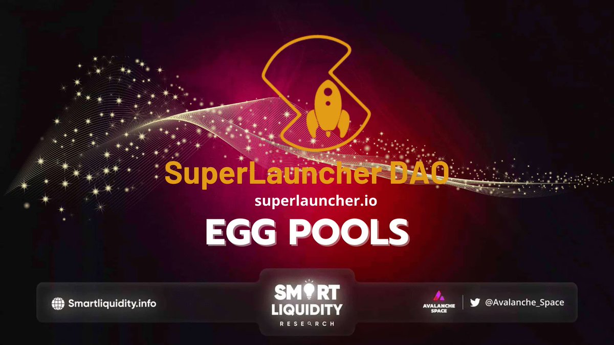 Avalanche_Space's tweet photo. 🚀 @Super_Launcher is a DAO that invests in blockchain projects. Supported chains @Avalancheavax, #Polygon, #Solana &amp; more.

🚀 #SuperLauncher announces the launch of their $EGG pools. Users would have to stake their EGGs over a period of time.

🔽INFO
https://t.co/xf0fsUNhDk https://t.co/n31tYNyRAJ