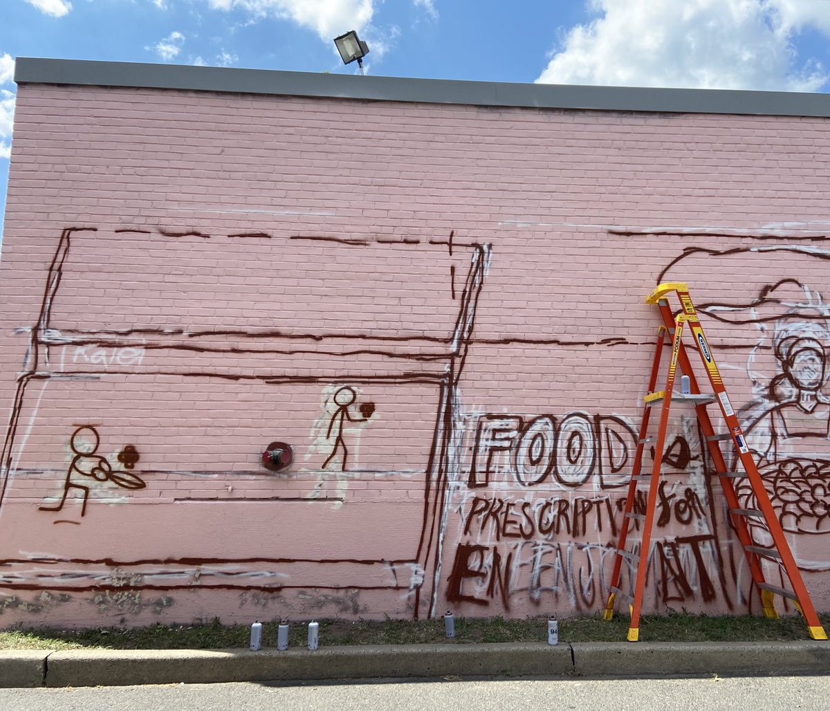 InukoExo's tweet photo. I’ve joined a program for the summer called the Jersey City Mural Arts Program and it’s been an eye-opening experience doing it last year. It’s one of the most rewarding things being able to give back the community with the creation of a new landmark.
This week’s progress:
#JCMAP https://t.co/JVsFCzCEfb