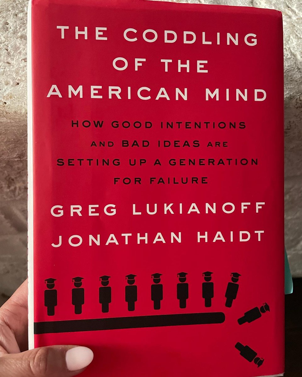 KrissyBertrand's tweet photo. Read this for a grad school class and it’s equal parts fascinating and terrifying. Must read if you’re a parent, educator, or human who cares about future generations. Thanks for this great book @glukianoff and @JonHaidt. #thecoddlingoftheamericanmind
#booksforeducators https://t.co/auDN3EcW5C