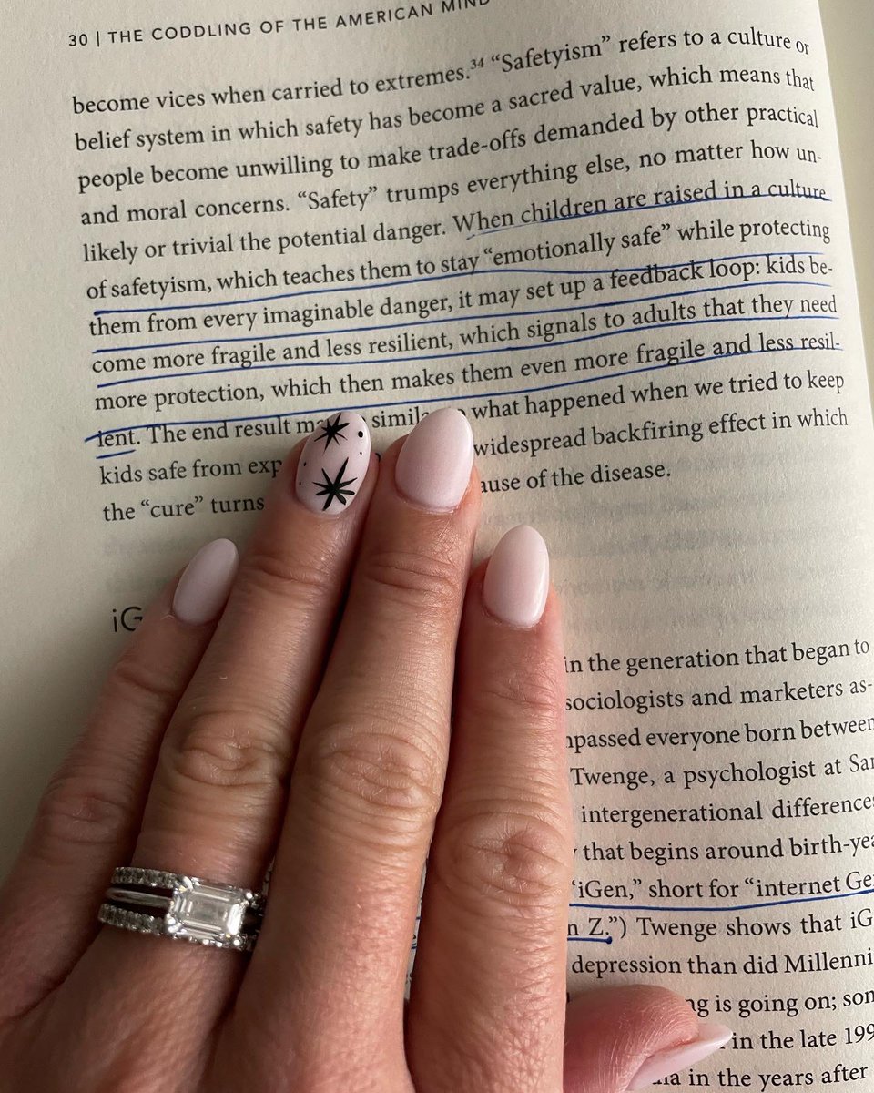 KrissyBertrand's tweet photo. Read this for a grad school class and it’s equal parts fascinating and terrifying. Must read if you’re a parent, educator, or human who cares about future generations. Thanks for this great book @glukianoff and @JonHaidt. #thecoddlingoftheamericanmind
#booksforeducators https://t.co/auDN3EcW5C