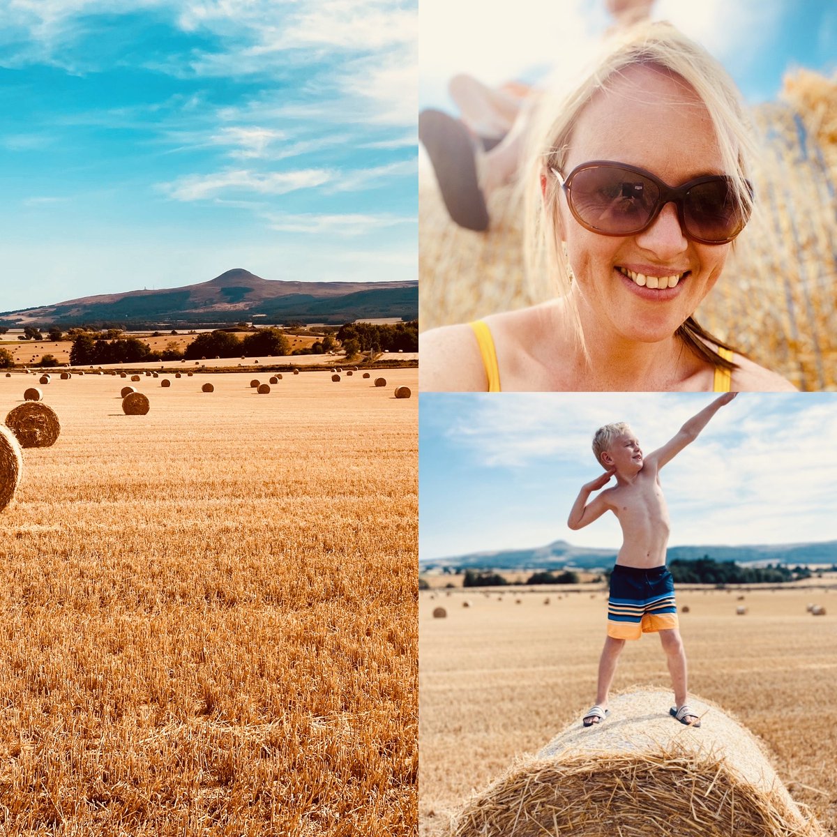 We have been given the task of counting bales, which is significantly harder than it sounds! As a result we have mostly been having fun in the sun! We think there are 232 🤔 #harvest2022 #harvesttimebaby