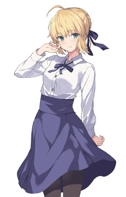 美少女ゲームのキャラを描いてみよう その4アルトリア・ペンドラゴン(Fate/stay night)#fate #セイバー 