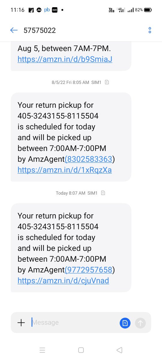 deepakthakuriya's tweet photo. @Amazonindia19 wrost service not picked item since 20 days @AmazonNews_IN @JeffBezos 
#Amazon https://t.co/53xgbPqUof