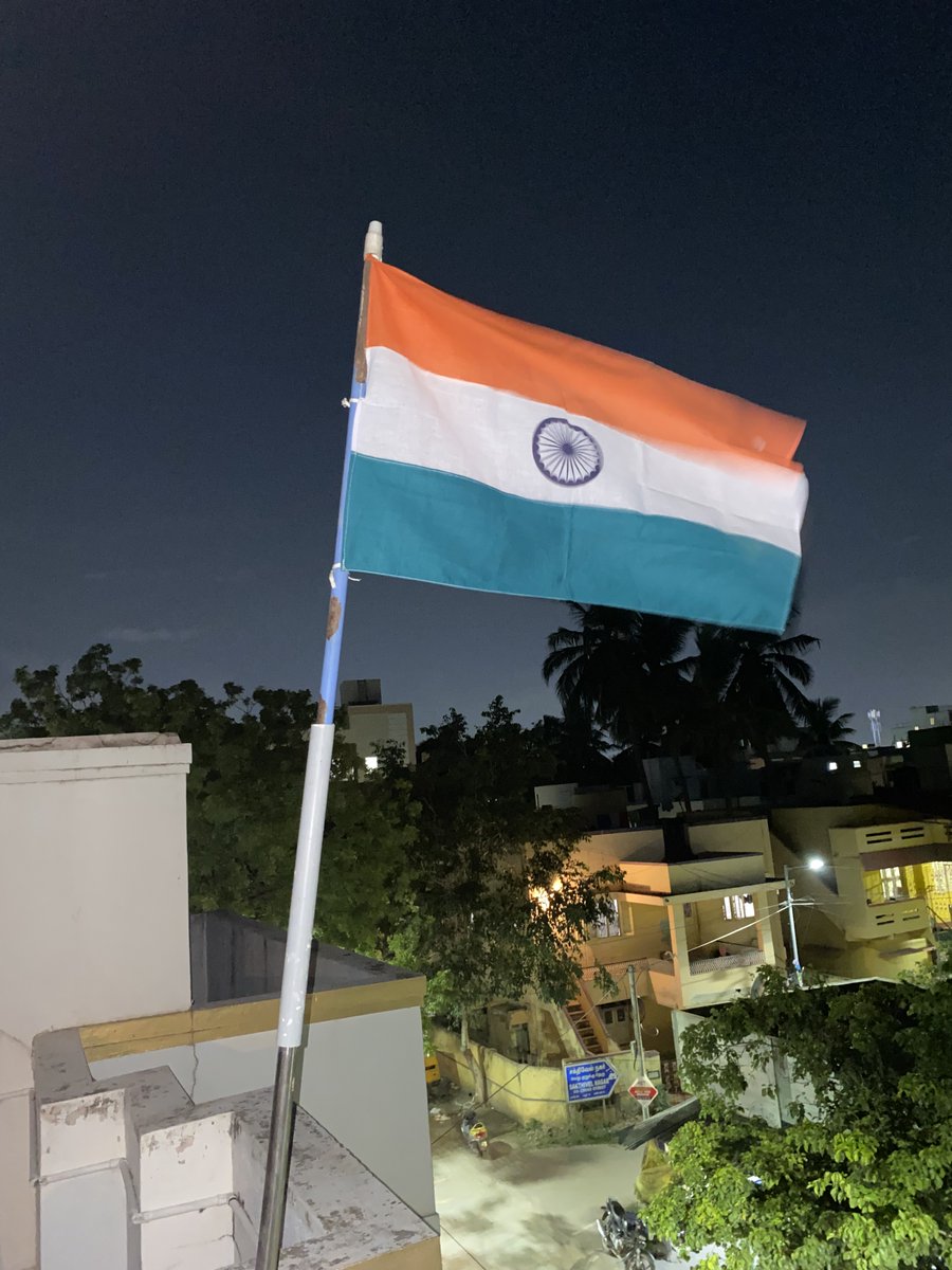 SugithaShri's tweet photo. We Hoisted our Tringara! 
Have you hoisted yours?
#HarGharTirangaCampaign #HarGharTrianga 🇮🇳 https://t.co/cQOlurhK0W