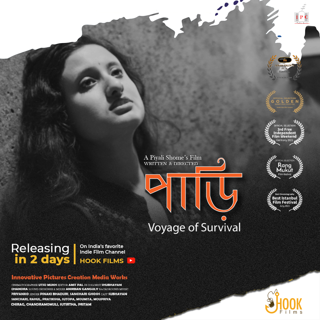 hook_films's tweet photo. Releasing on the 15th of August, Watch 'Paarhi (Voyage of Survival)' exclusively on Hook Films and witness the enthralling journey of three lives amidst the waves of the struggle for survival. #2daystogo #shortfilm #YouTube #hookfilms https://t.co/8C0IT02ufB