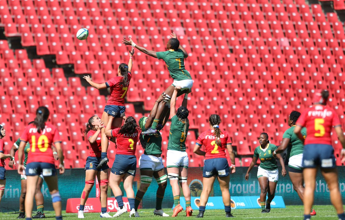 ferugby's tweet photo. #LeonasXV | 🚨 🗞️ Las @WomenBoks 🇿🇦 superan a España con claridad en el estreno de la gira por Sudáfrica (44-5) 🏉
🔗 📝 ➡️ https://t.co/I1wUQu6rbr
#VamosLeonas #ESPasión #SUDESP
@iberdrola @Renfe @JomaSport @deportegob @COE_es https://t.co/pWEHcVV2Z9