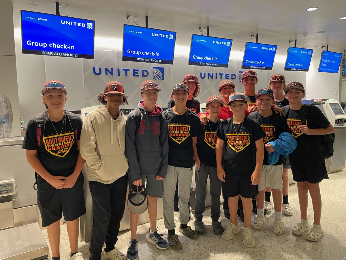 united's tweet photo. This is the only time we will be happy to see this team flyout. Good luck in the 2022 Little League World Series! @PearlandLL https://t.co/k5gvFtoJY9
