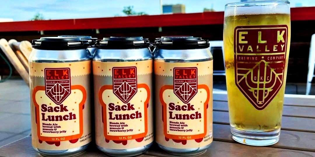 Looking for the perfect beer to go with a picnic this weekend? Sack Lunch turns a PB&amp;J into a refreshing summer beer that pairs well with un-crustables in an air fryer, Trying to stay cool in the summer heat and when you come in to Elk Valley to grab beer togo! #weekend #beerme