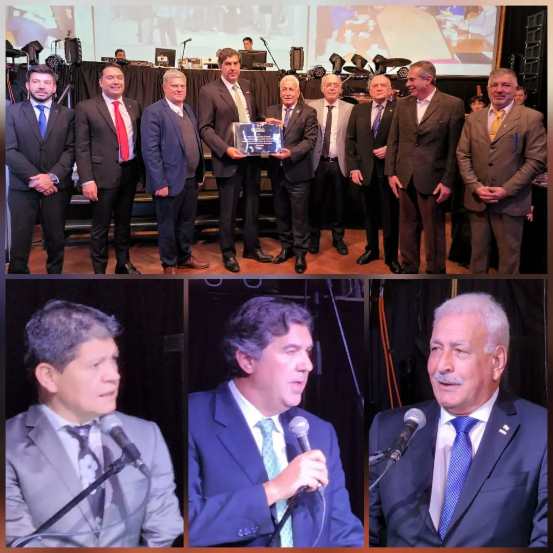 FebaOk's tweet photo. #FEBA entregó una placa conmemorativa por los 100 años de la @camaratandil.
Fue entregada por Camilo A. Kahale, pte de la entidad junto al presidente @redcame, @AlfredoGZChaco y una importante comitiva de dirigentes entre los 500 invitados al agasajo.
@AgustinUsandiz1 https://t.co/VGrNAs0VYd