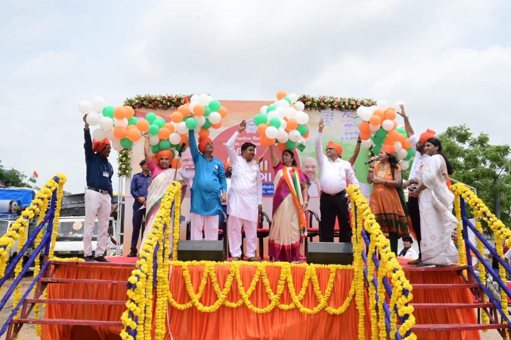 Bike rally by Health department under HAR GHAR TIRANGA programme.