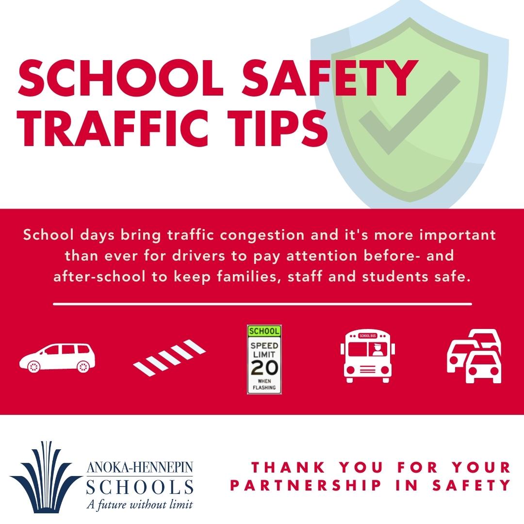 AdamsRedHawks's tweet photo. Back to school traffic congestion is natural in the upcoming weeks and it’s more important than ever for drivers to be informed to keep families, students and staff safe.

Check out these tips from the #AHSchools transportation dept.: https://t.co/tz4yIHLYba https://t.co/134Si2MHVC
