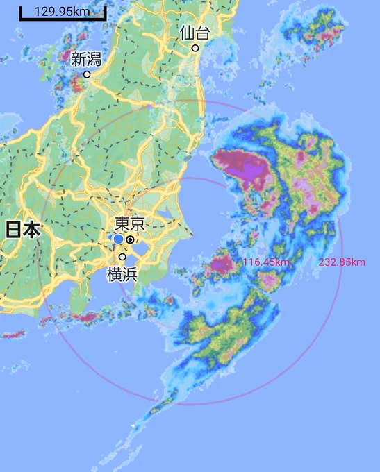 もう台風行っちゃった? 