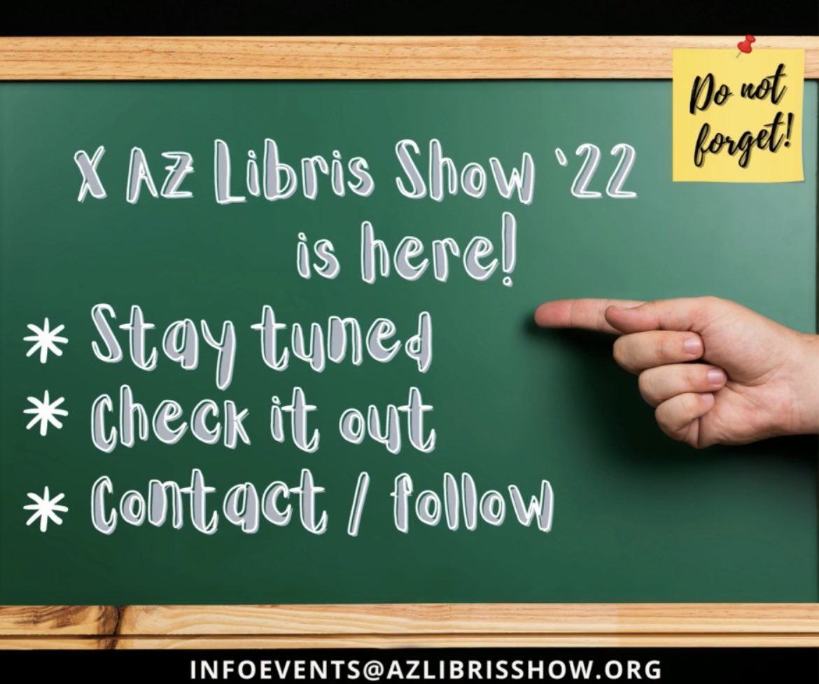 AZLibrisShow's tweet photo. Toma nota! #AzLibrisShow 10 years of cultural activities and this year we celebrate it! Don’t miss it. #miamicultural
#miamiculture #culturalheritage
#bookfair #literaryevent #booklover #artfestival #artlover #azlibris https://t.co/qQLfKy4Msi