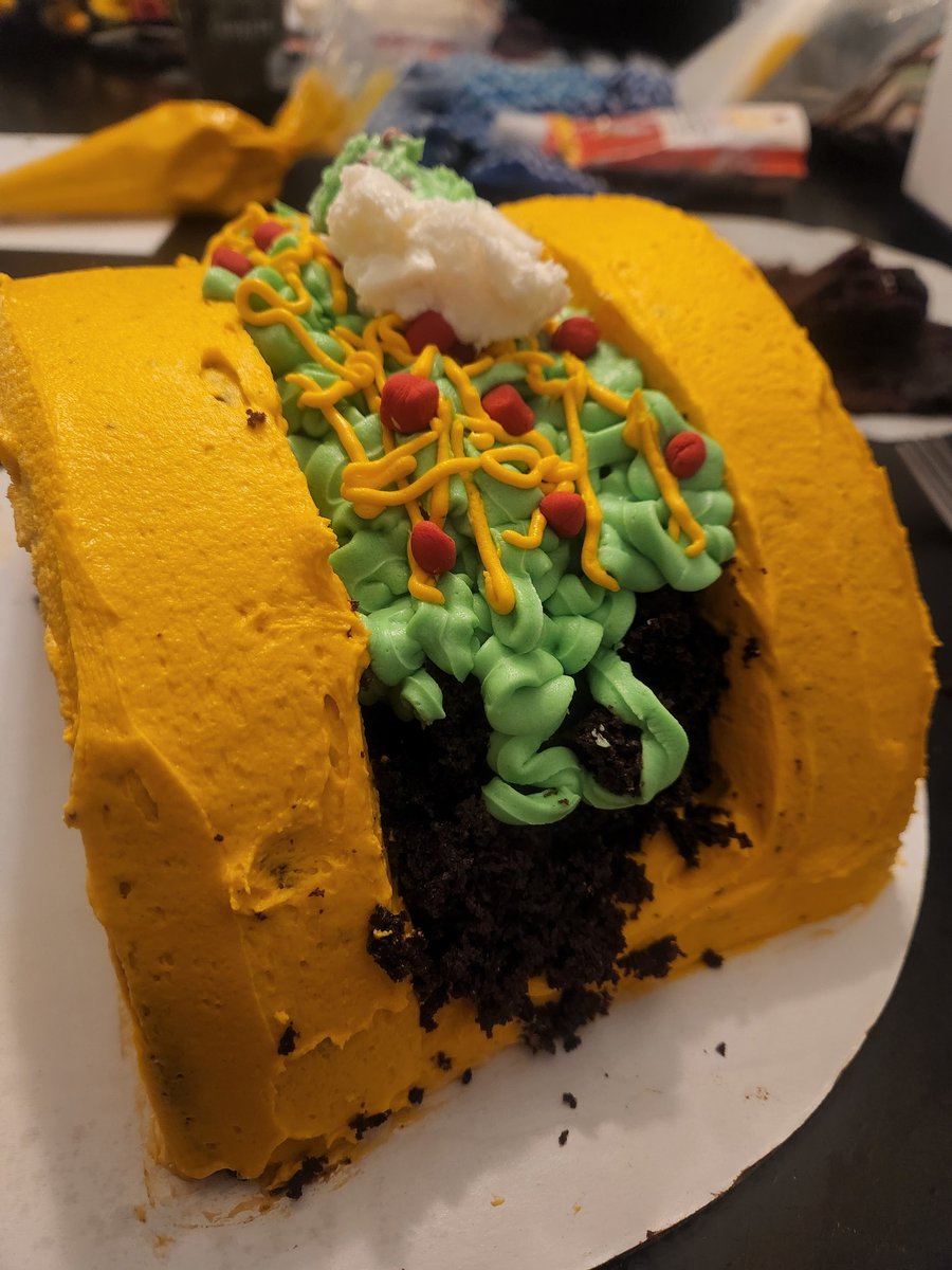 When you are all about dem tacos!! You make a taco cake!