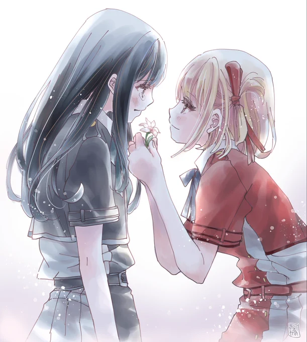 泣いている子にはお花をあげよう#リコリコ #リコリスリコイル 