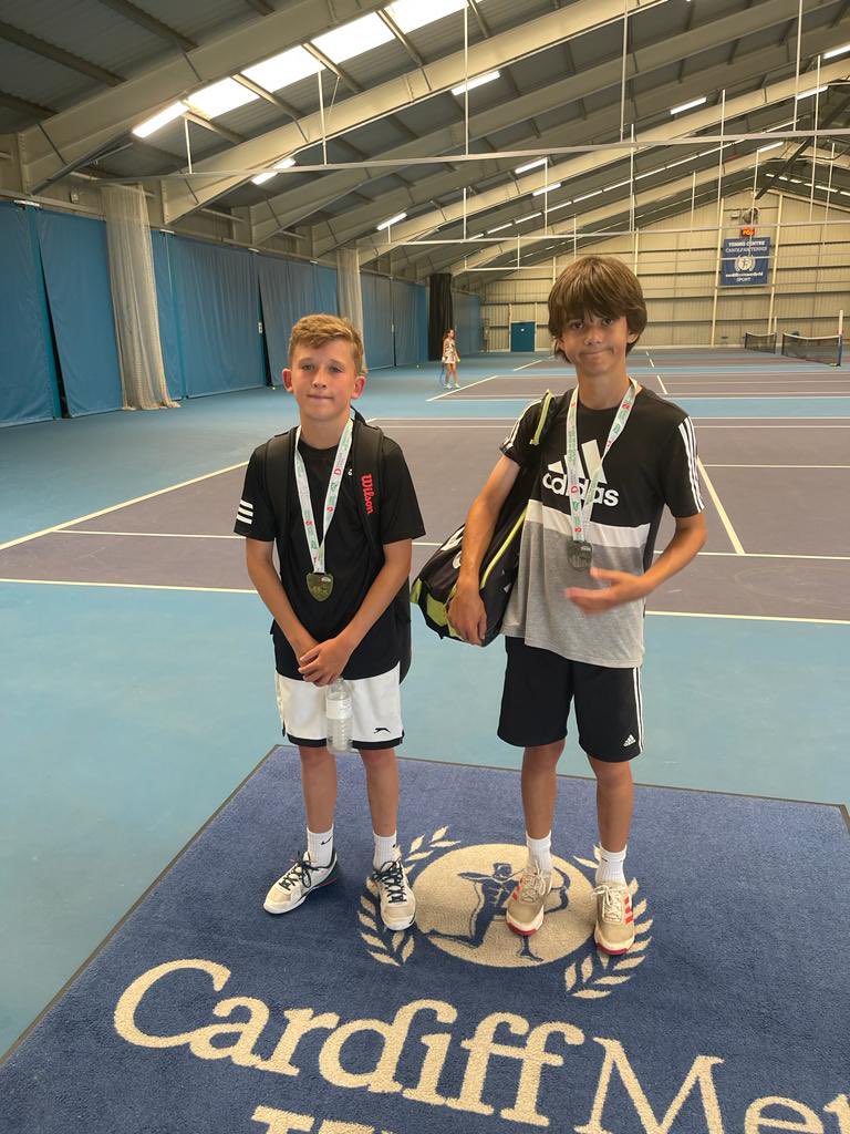 TeamRadyr's tweet photo. It’s a @radyrtennis double delight for Salma &amp; Max who win both their age group singles titles @blackdogtennis event in Cardiff today #competing #tennis #strongclubprogramme #journey @firstballin @Watson1996Emily https://t.co/H2DMUKna66