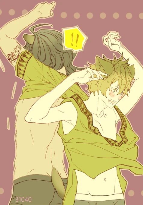 #レオラギ1D_1W『彼シャツ』よく見ないで着たら、お互い相手のシャツでした。 