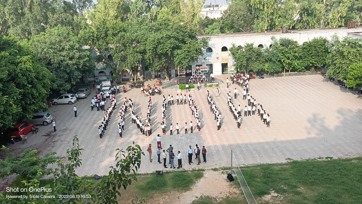 satnam9711's tweet photo. 75th Independence Day Celebration at GBSSS KALYANPURI (1002020). Students formed the Fantabulous image of INDIA's spelling and the Image captured by Our Creative Teachers.
HATS OFF TO ALL
# Har Haath Tiranga
@Dir_Education
@ManuGulati11 https://t.co/gXJm4ITiRx