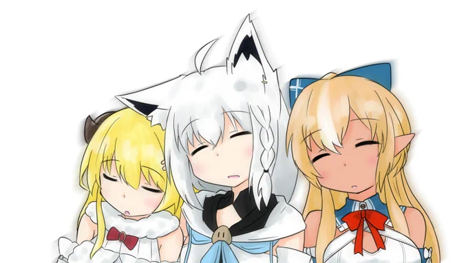めっちゃ遅刻しちゃった…('ω' ) #ホロメンワンドロ814 #絵フブキ #つのまきあーと  #しらぬえ 