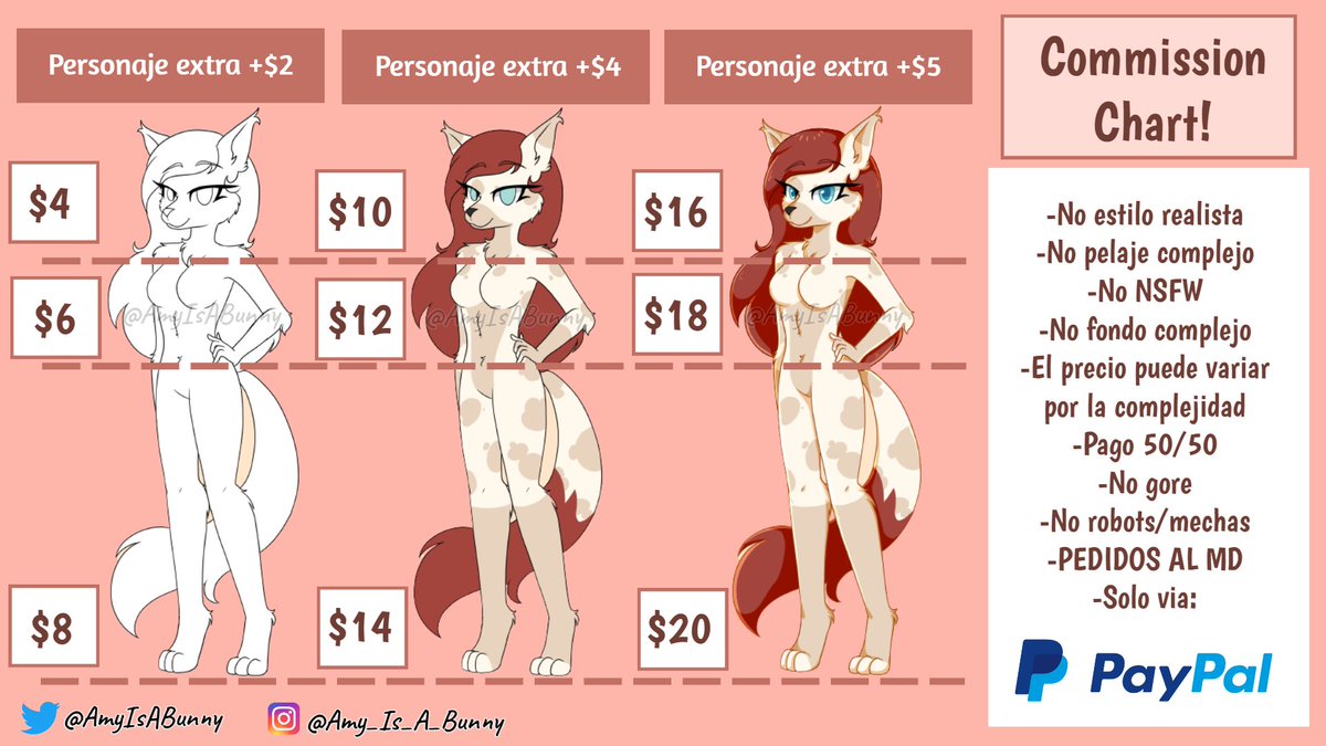 AmyIsABunny's tweet photo. 🐇COMMISSIONS OPEN! || COMISIONES ABIERTAS!

YES! Decidi abrir nuevamente comisiones, ahora incluyo comisiones furry y de ponies ¿Porque? ¡Pues porque no me salen mal! Pedidos al MD (nosoyfurra)

#commissionsopen #opencommissions #ComisionesAbiertas #furrycommissions https://t.co/Dz6flbiiGO