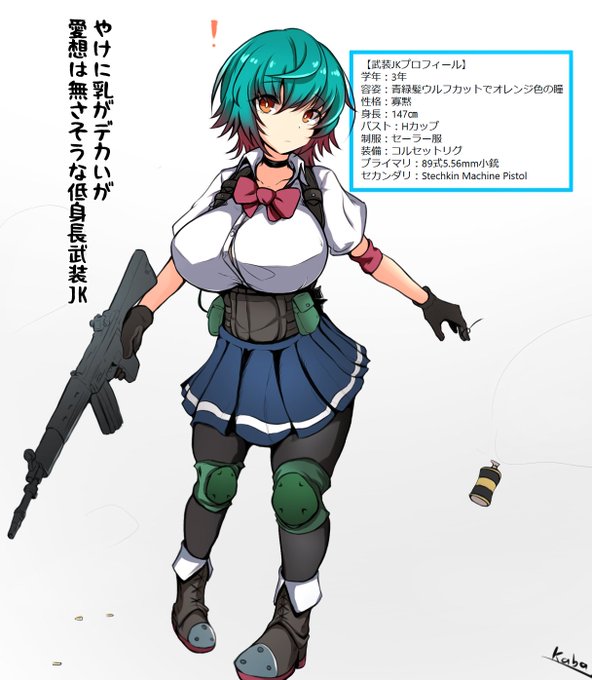 武装JK再掲の流れなのん…?

1枚目描いて終わるつもりだったのに、あれやこれやでレギュラー入りした寡黙ちゃんです。
手癖で描けるので無心ででけぇパイ描きたい時に便利です。 