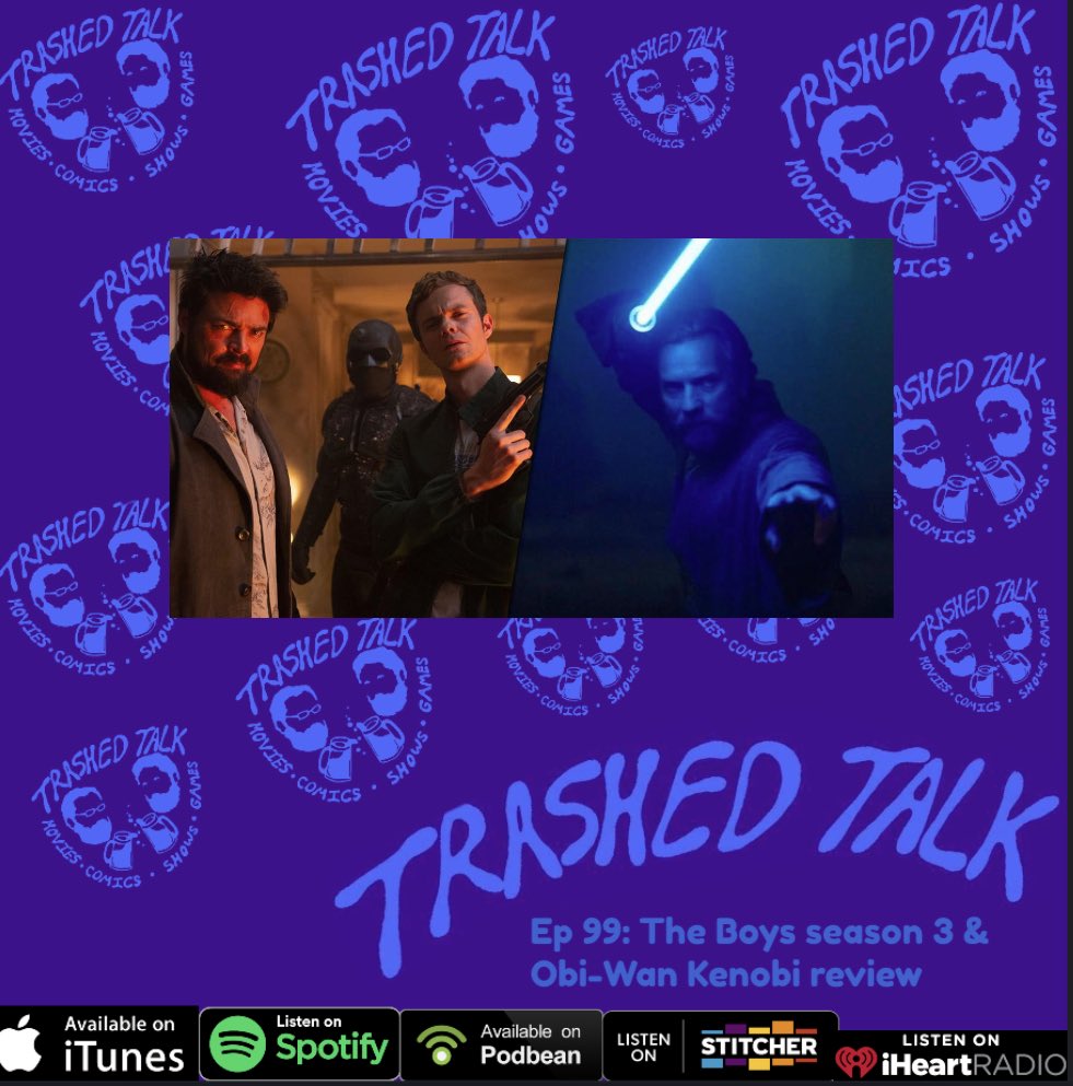 If you haven’t caught it already, check out our latest Trashed Talk Podcast before our big 100th episode lands where Travis and a tipsy Austen review Obi Wan Kenobi and the third season of The Boys. #ObiWan #TheBoys 

linktr.ee/thebeerandpret…