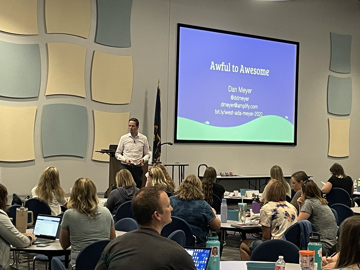 VbergMath's tweet photo. We are so excited to have @ddmeyer in the house! Starting off the new school year with a #MathSymposium Saturday for @westadaschools 🙌🏼
We have the best Ts in West Ada! The house is packed on the last Saturday before school starts!
#WestAdaProud #WeAreWestAda https://t.co/XTxJuHOGgc