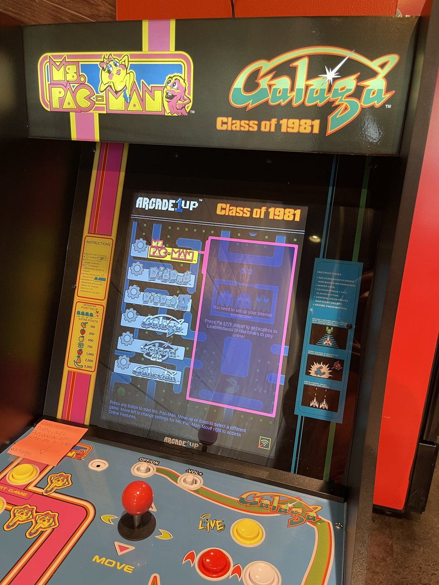 pollomaldonado's tweet photo. Entre Galaga y Ms. Pac-Man, ¿cuál escogen? Yo soy #TeamMsPacMan https://t.co/NTIjJpvcEB