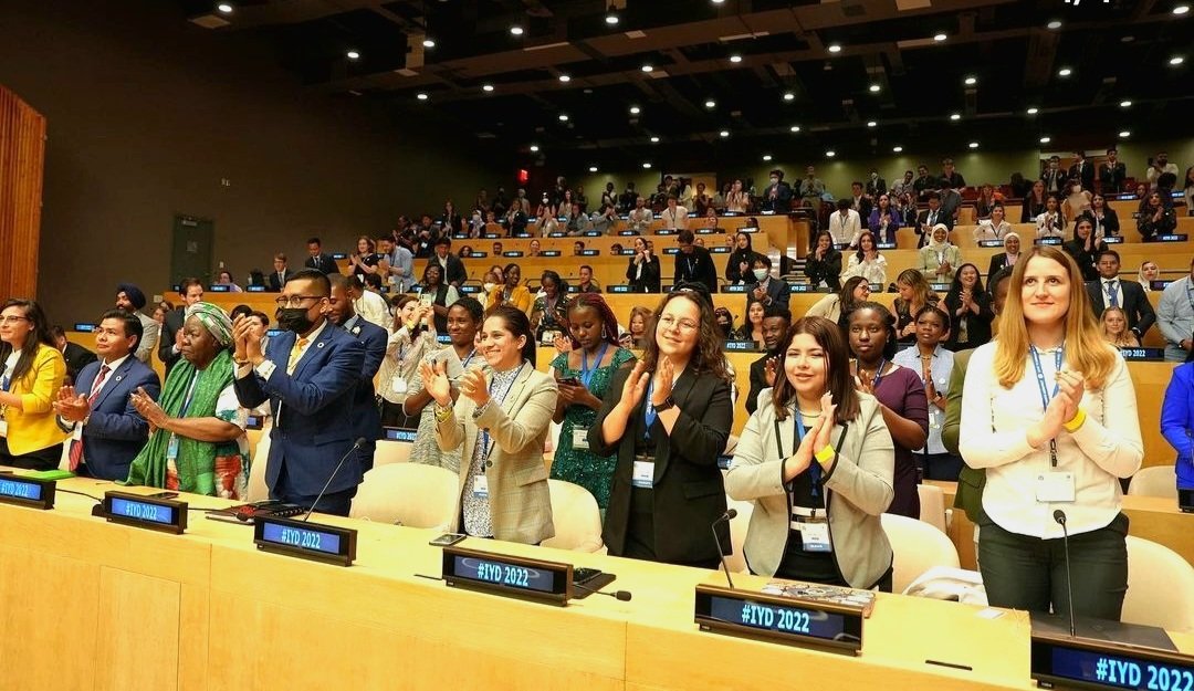 ONEintheUK's tweet photo. The Youth Assembly is a platform for forward-thinking young people determined to create a better future for all. Yesterday we celebrated the power of youth at the UN and amplified the role of young people in achieving the SDGs through active citizenship.

#ONEYouthAmbassador https://t.co/jjorU1qrfW