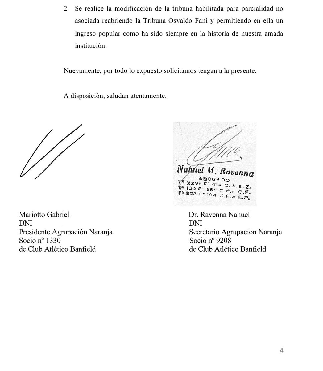 Hemos presentado esta nota ante secretaría. 

Protejan al hincha de Banfield de la violencia. 
La Fani es popular, familiar y genuina.