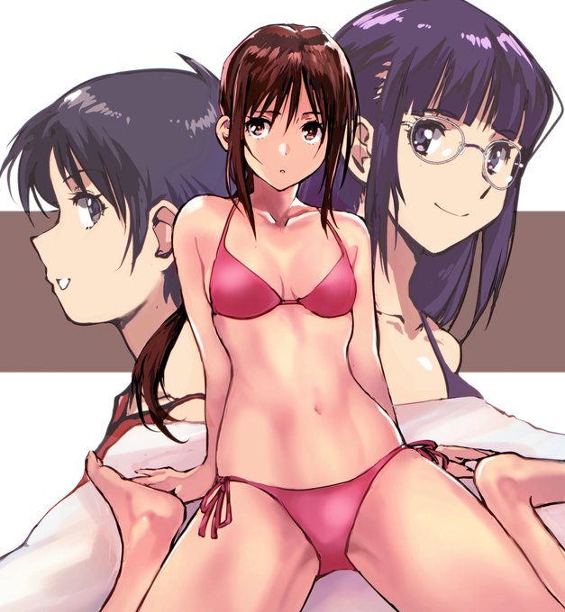 佐藤なり先生の三人娘。 