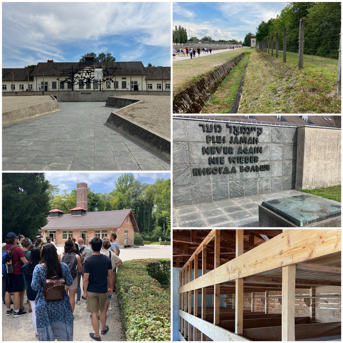 Today I visited the former concentration camp <a href="/DachauMemorial/">DachauMemorial</a>. Set up for political prisoners in ‘33, this camp served as a model for all later camps. Over 200k persons were imprisoned here &amp; 43k were murdered within 12 years. On April 29 ‘45, US troops liberated the survivors...