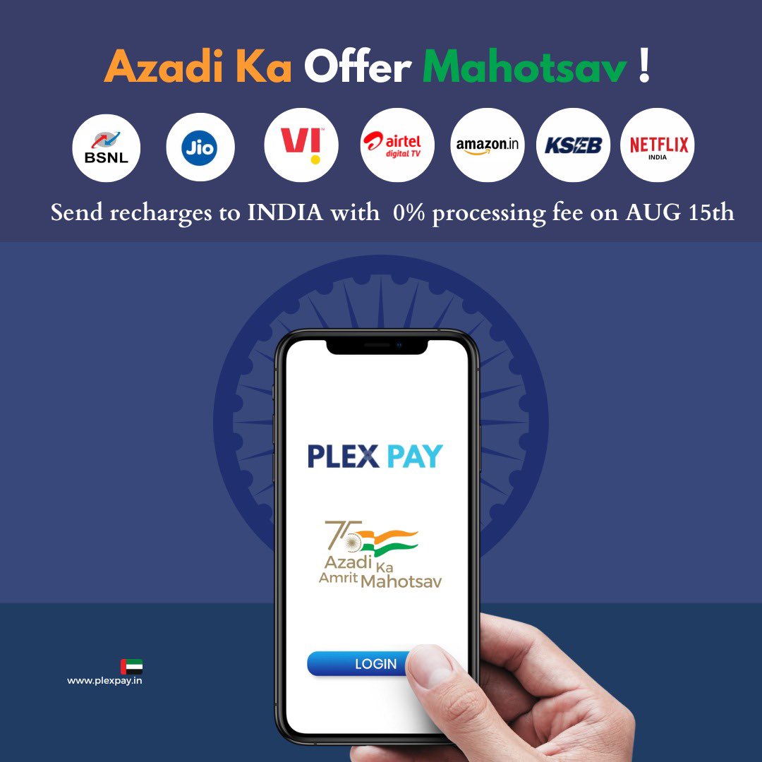 Mubashir__P's tweet photo. During this three-day celebration of India's 75th Independence Day, PLEXPAY and its team remember all the martyrs, known and unknown, who laid the foundation for freedom. In spite of the passing of time, their contribution can never be overlooked.
#azadikaamritmahotsav2022 https://t.co/SzgKNwhFeD