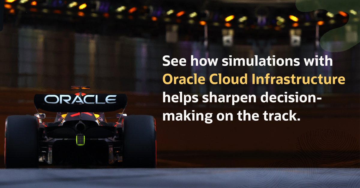 Oracle_ME's tweet photo. Missing #F1 this weekend? We have you covered. 

Learn how @redbullracing tackles uncertainty during a race by using simulations to predict nearly all possible outcomes. 🏎 https://t.co/OJ2atOntuQ https://t.co/Er6WTTLRug