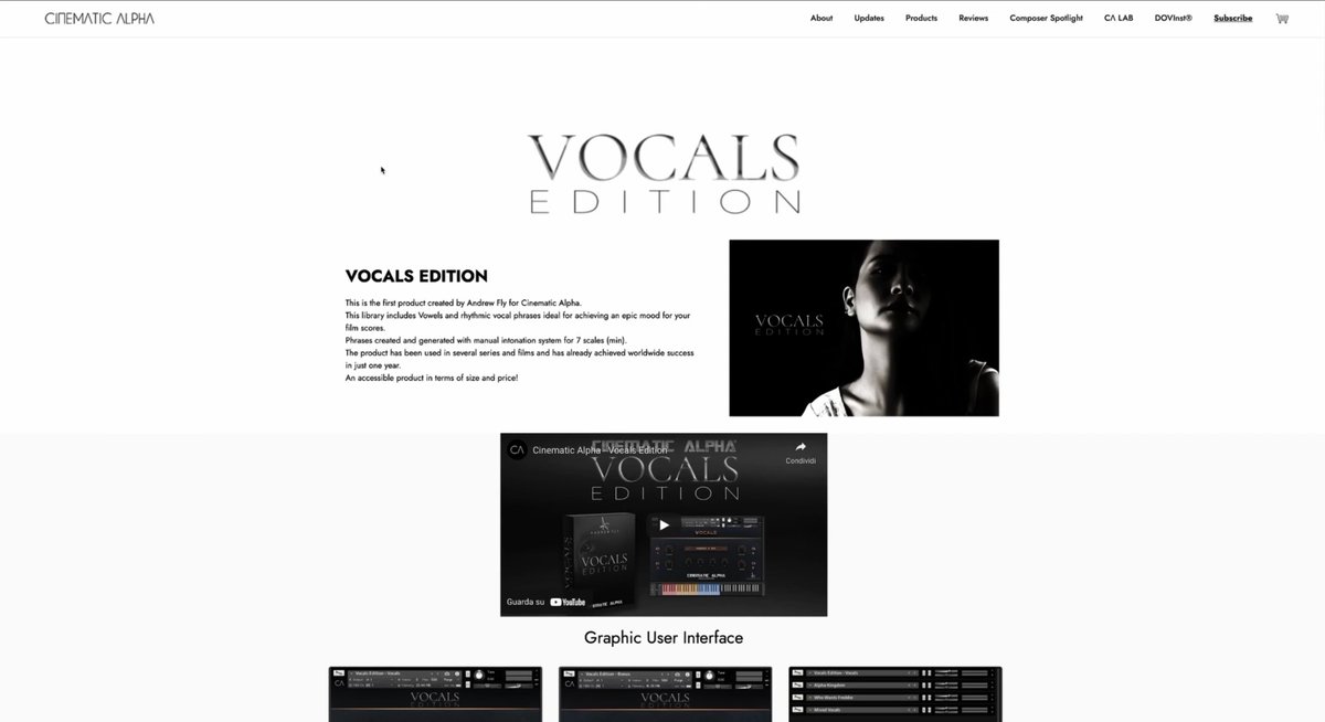 TutorialVideoIT's tweet photo. Giuseppe Corcella reviews Vocals Edition 2.2 by Cinematic Alpha. This truly cinematic library is the first one produced by Andrew Fly. It’s not just a mere vocals library but includes several textures...
https://t.co/H1Hex2YC95 https://t.co/33s5c4vOSS