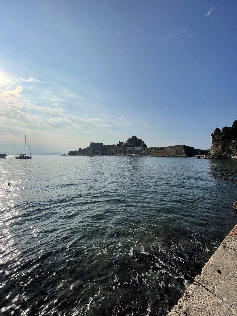 AngusKininmonth's tweet photo. Paxos, Greece is pretty good so far. Stay away fires please. #greece #mythos #pints https://t.co/zQHjcZXJKD