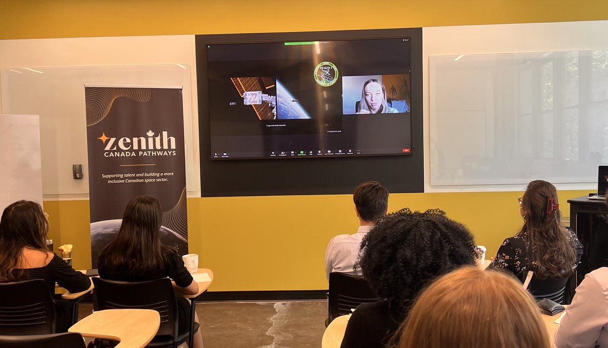 ZenithPathways's tweet photo. Next up, @calissinna COO and co-founder of @WyvernSpace one of our amazing host orgs based in Alberta 🇨🇦 (FYI they are hiring ! 👀)

Thank you for giving us a crash course on the basics of multispectral imaging! 🤓 📸 🛰  #ZenithSummit22 https://t.co/5yUN57X9Sz