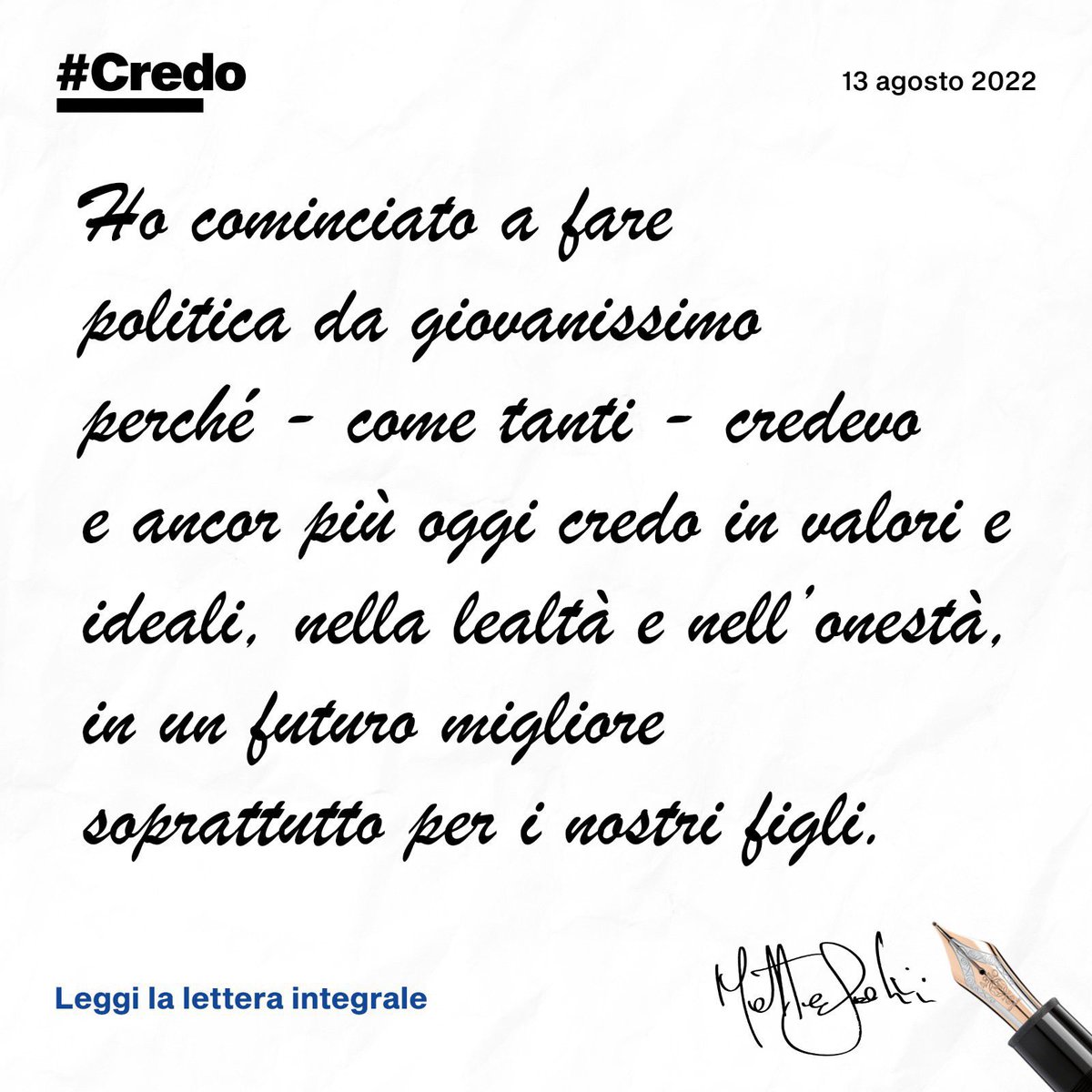 ariccardi9's tweet photo. Io ci #Credo. E voi?
Il testo completo https://t.co/42dLrkbj5v https://t.co/JTGfhgmw3x