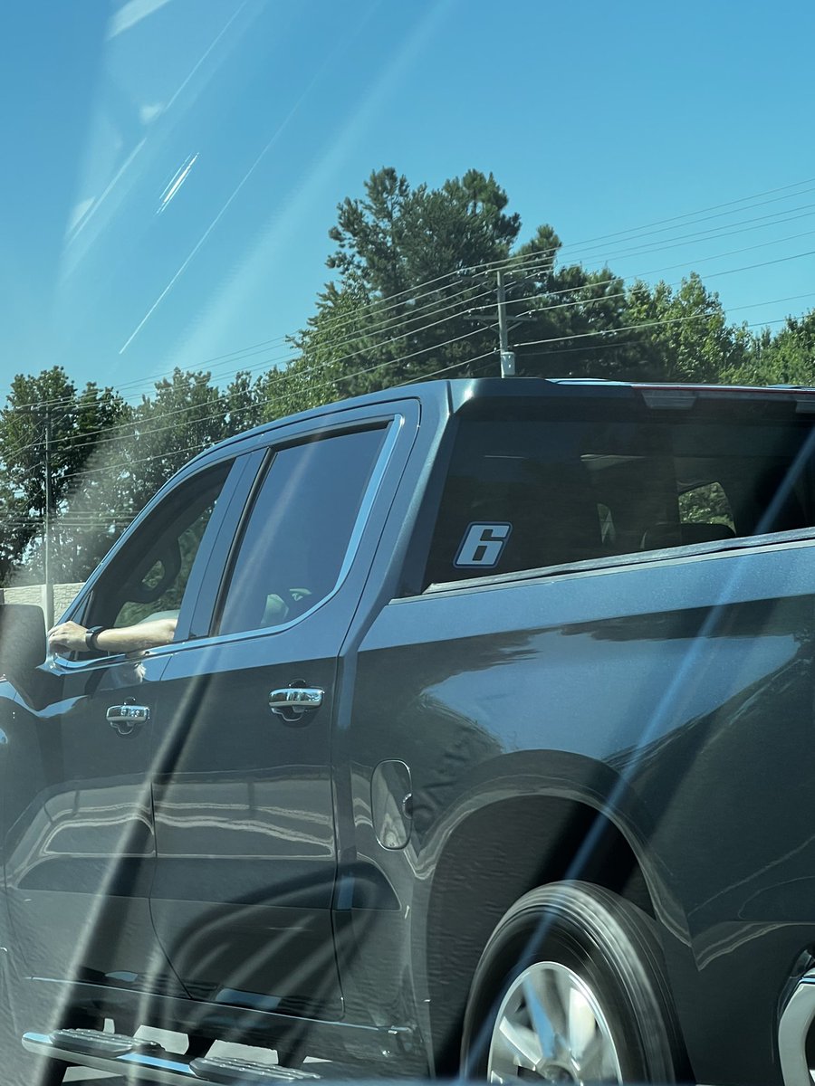 RFKracing's tweet photo. Passed this dude on I-77. Don’t know who you are, but I see that @keselowski sticker. You have a great day, random citizen 🫡 https://t.co/c1Fzgi04NC