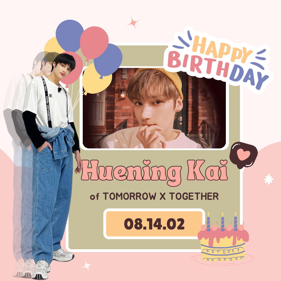 Happy Birthday to the adorable, loveliest and diamond maknae of #TXT, Huening Kai! 🎉🎂

Happy Hyuka Day to MOA! 🥳

#AngelRockstarHueningkai
#MOAの天使ヒュニンカイ
#휴닝아_어서와_너를위한_여름이야