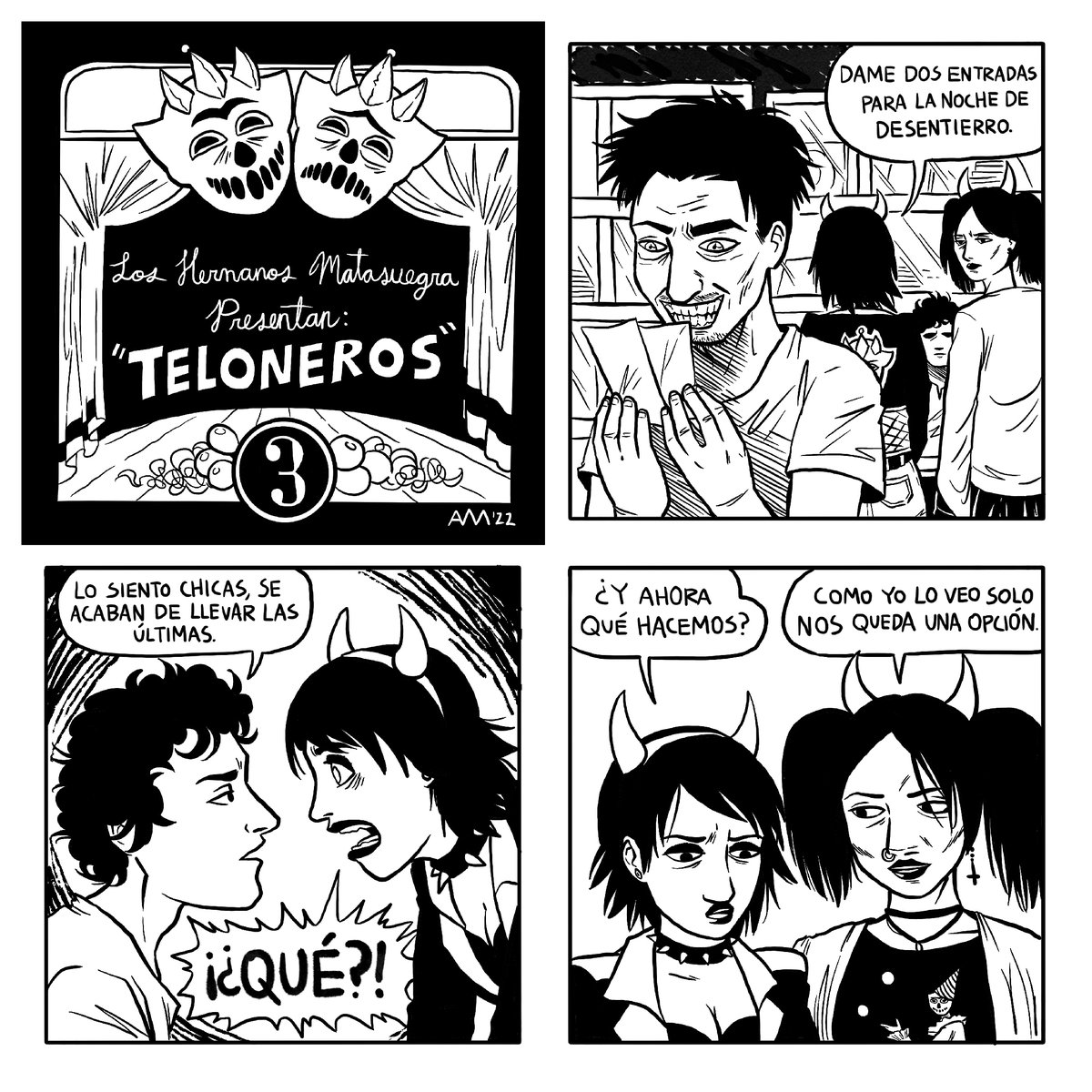 Maanmori's tweet photo. Parte final de "Teloneros" ¡El concierto del año ya está aquí!
#webcomic #makecomics https://t.co/9lyp3o9G37