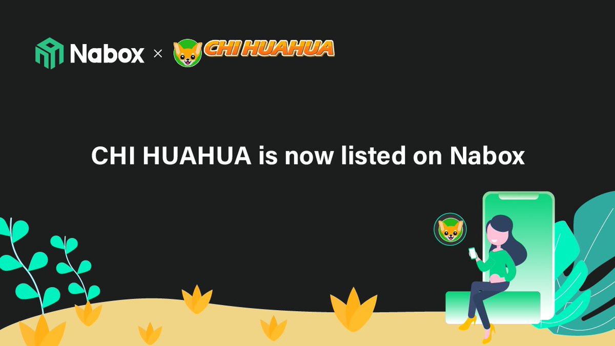 naboxwallet's tweet photo. CHI HUAHUA is now listed on Nabox wallet👏👏

@Chihuahua_bsc is a new cryptocurrency was born by fans of the Chihuahua meme community

Access👉https://t.co/caNmgrKZU6 
Get wallet👉 https://t.co/pFJBslLt93 

#BSC #memecoin #Chihuahua #Nabox https://t.co/kOMe18l3iS
