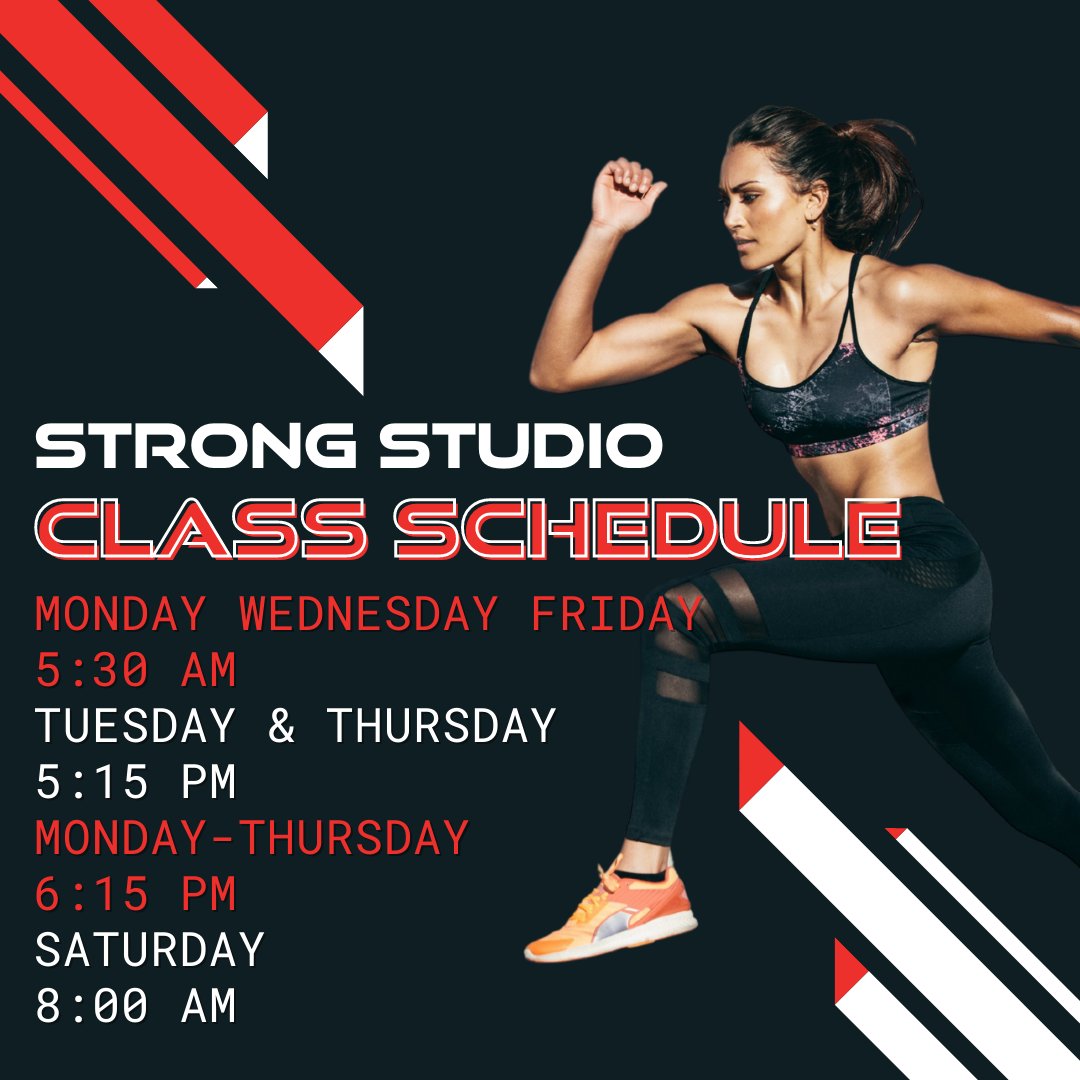 trainwithstrong's tweet photo. CHECK OUT OUR NEW HIIT FIT CLASS SCHEDULE!
-
link in bio to register for a studio membership
-
#build #burn #define https://t.co/o856nFq84M
