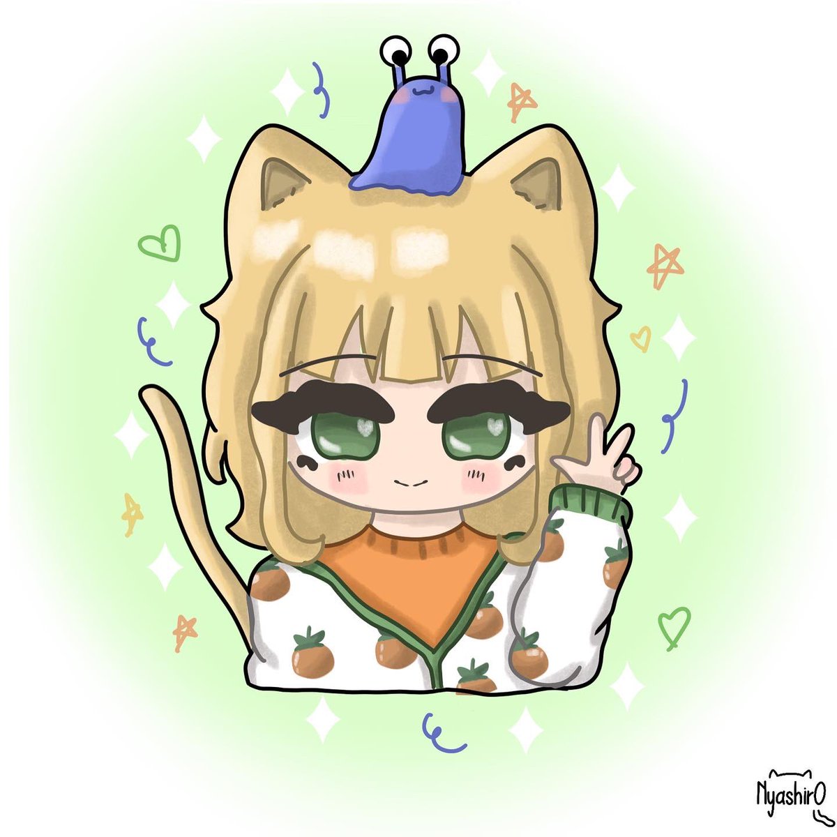 nyash1r0's tweet photo. Erster Post auf meinem twitter Account :D Hab @maudado in meinem Stil gezeichnet ;3 Ich bin tatsächlich sehr zufrieden damit :> #maudado #art #schneckchen #procreate https://t.co/IiY3zjJoKe