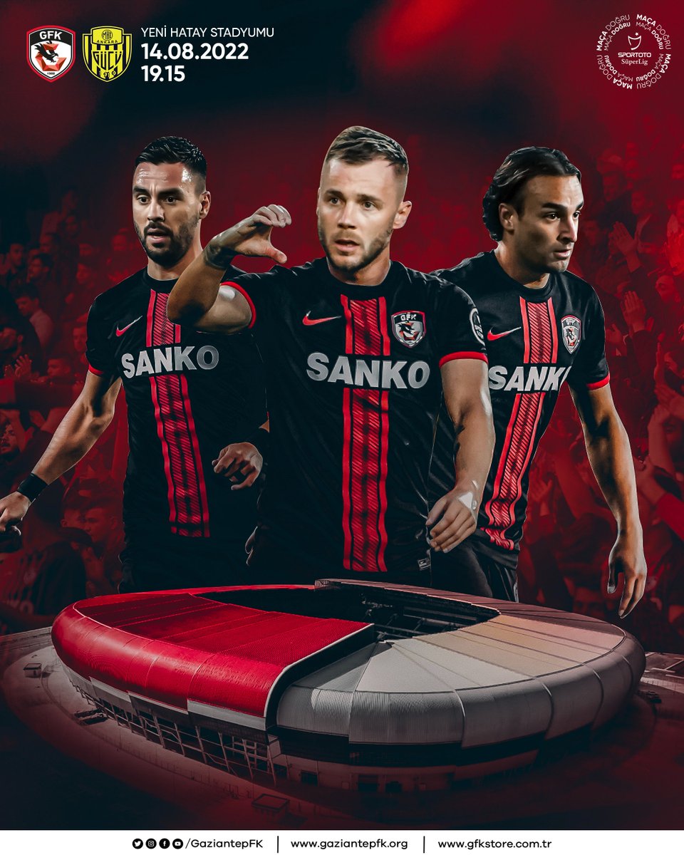 GaziantepFK's tweet photo. 🔴⚫️ MAÇA DOĞRU | Gaziantep Futbol Kulübümüz, Süper Lig'in 2. haftasında Ankaragücü ile karşılaşıyor. #GaziantepKazanacak 

👉 https://t.co/V1NKub4v37 https://t.co/6qADFie5j8