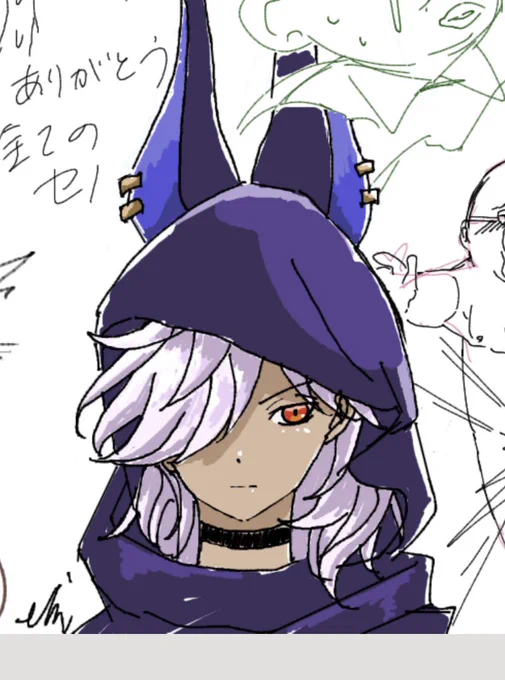 カオスな絵チャに混ざったセノくん(初描き)でした! 