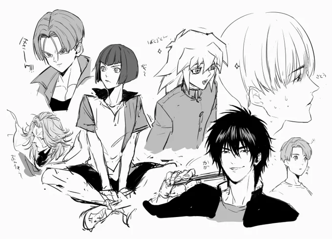 好きなキャラを描き殴ってた 
